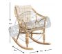 Rocking-chair en rotin naturel - AUBRY GASPARD