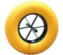Roue increvable jante en métal 40 cm