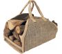 Sac à bûches en toile de jute renforcée