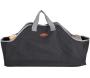 Sac à bûches en polyester noir - FANCY FLAMES