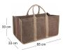 Sac à bûches en toile de jute - AUB-5075