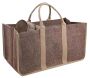 Sac à bûches en toile de jute