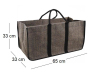 Sac à bûches en toile de jute - AUB-1210
