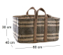 Sac à bûches en toile de jute épaisse Pampa - AUB-3434