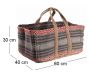 Sac à bûches en toile de jute épaisse Pampa - AUB-3087