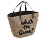 Sac cabas en jonc Who's The Queen