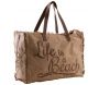 Sac en coton décor Life is a beach
