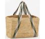 Sac en jute rectangulaire et poche en coton kaki - 36,90