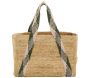 Sac en jute rectangulaire et poche en coton kaki - AUBRY GASPARD