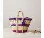 Sac en palmier naturel et coloré - AUBRY GASPARD