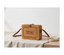 Sac rectangulaire en rotin piqué naturel - AUBRY GASPARD