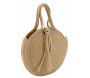 Sac rond en corde de coton et jute