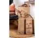 Sac rond en jute naturel plastifié - 6