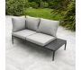 Salon d'angle de jardin 4 places en aluminium Ankara - 989