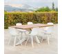 Salon de jardin en aluminium et bois Tarifa