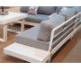 Salon de jardin en aluminium canapé d'angle  Anastacia - IND-0408