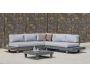 Salon de jardin en aluminium canapé d'angle  Anastacia - IND-0409
