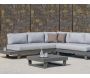 Salon de jardin en aluminium canapé d'angle  Anastacia