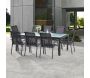 Salon de jardin en aluminium 8 personnes Blacksun