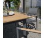 Salon de jardin en aluminium et teck 6 personnes Piana - WIS-0261