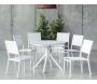 Salon de jardin en aluminium et textilène Giglio - HEVEA