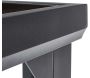 Salon de jardin en aluminium et verre trempé Black Edition - WIS-0229