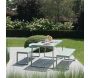 Salon de jardin en aluminium vert d'eau Rio