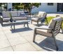 Salon de jardin bas 5 places en aluminium Ibiza