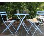 Salon de jardin bistrot nuances de bleu