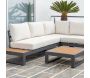 Salon de jardin détente en aluminium Berlin - 