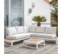 Salon de jardin détente en aluminium Berlin