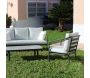 Salon de jardin détente en aluminium anthracite 5 places Alexis - IND-0630