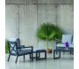 Salon de jardin détente en aluminium anthracite 5 places Dounvil - HEVEA