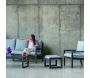 Salon de jardin détente en aluminium anthracite 5 places Dounvil - IND-0634