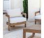Salon de jardin détente en aluminium imitation bois Corcega - IND-0656