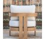 Salon de jardin détente en aluminium imitation bois Corcega - 1939