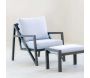 Salon de jardin détente en aluminium 4 places Albania - HEVEA