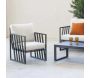 Salon de jardin détente en aluminium 5 places Lovenia - HEVEA