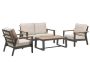 Salon de jardin détente en aluminium 4 places Turquia