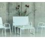 Salon de jardin détente en aluminium et textilène Avalon