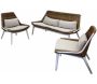 Salon de jardin détente en aluminium et tressage Como - Océo by Proloisirs