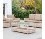 Salon de jardin détente en résine tressée Nerja