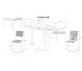 Salon de jardin moderne 4 personnes Modulo - WIS-0195