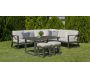 Salon de jardin avec sofa en aluminium Bolon - HEVEA