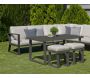 Salon de jardin avec sofa en aluminium Bolon