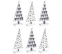 Sapin en bois laqué à motifs