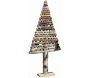 Sapin décoratif en bouleau motif chevron