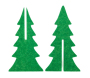 Sapin en feutrine verte - 16,90