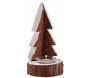 Sapin porte bougie en bois