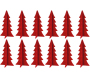 Sapins décoratifs en feutrine 20 cm (Lot de 12)